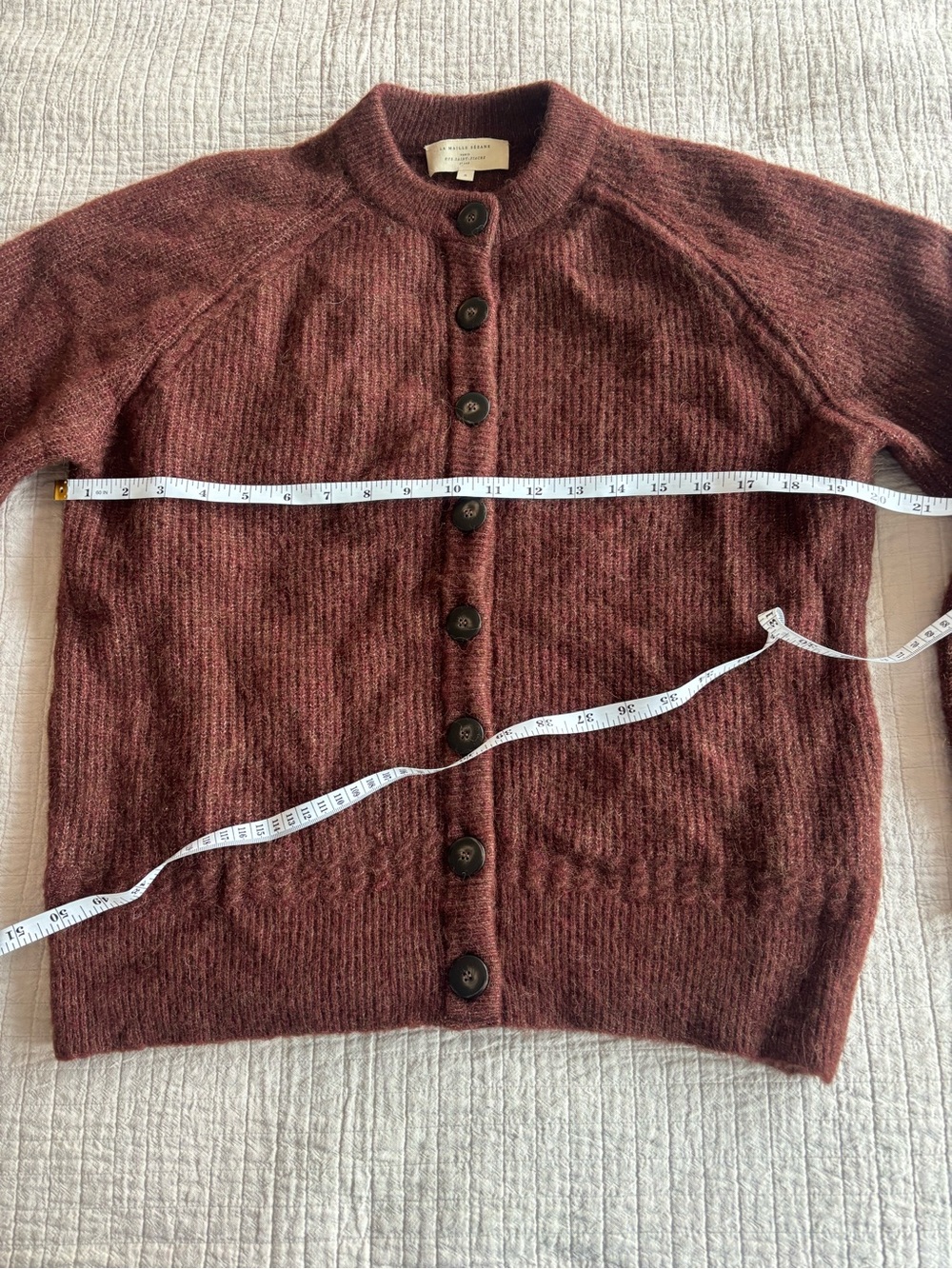 EUC Sézane Othello Cardigan in Mocha Size S - Picture 5 of 6
